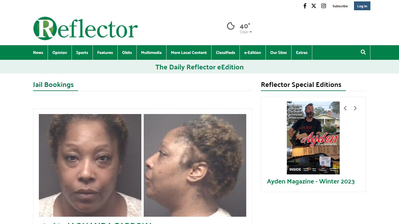 Jail Bookings | reflector.com